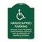 Signmission Handicapped Parking Special Plate Required Unauthorized Vehicles May Be Removed at Ow, G-1824-23913 A-DES-G-1824-23913 - alternate 1